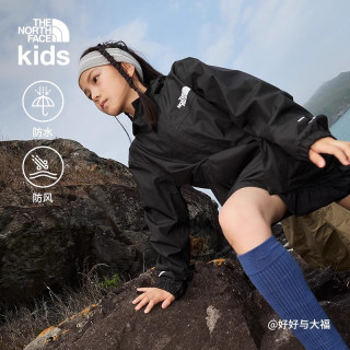 北面 防水 儿童冲锋衣  KX7/宇宙黑（女童） 120 (XS) （120/60）