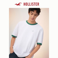  HOLLISTER/霍利斯特 重磅棉质 男士T恤 XL (180/116A) 白色