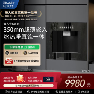 耐沃特 A5嵌入式直饮机家用净水器超薄0阻垢剂反渗透净饮机冰热一体净水管线饮水机 A5s 矿物质水