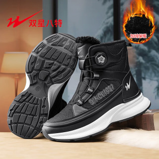 双星 高帮福乐毛毛棉鞋  DL-WDSM-77993黑色 41