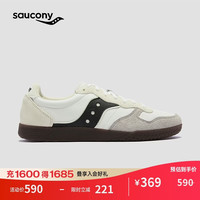 saucony BULLET复古德训鞋男女经典复古休闲板鞋白灰黑37