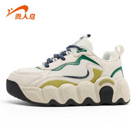 移动端：贵人鸟 休闲女鞋春季2026新款复古潮流女士运动鞋厚底增高老爹鞋女