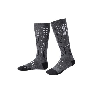 移动端：松野湃 鄂温克系列羊毛滑雪袜排汗快干保暖户外中筒袜男女