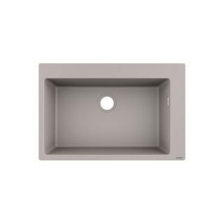 今日必买：汉斯格雅 顶奢款 厨房水槽石英石槽台上安装含手动下水 大单槽 510*770mm 包安装/拆旧