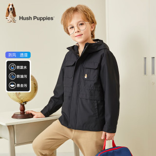 暇步士 儿童春装柔软舒适三防面料质感小牛津时尚外套