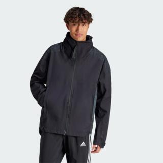 adidas 梭织夹克上衣休闲舒适时尚潮流户外跑步健身训练运动外套