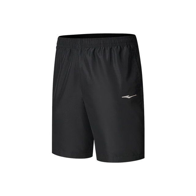 鸿星尔克 夏季冰感速干 正黑-清爽运动短裤 XL