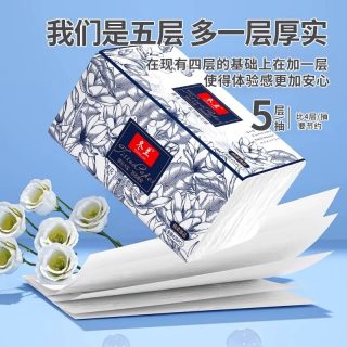 冬兰 纸巾抽纸家用实惠装原生木浆面巾纸母婴适用抽取式卫生纸餐巾纸