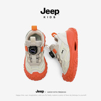  Jeep/吉普 软底 儿童跑步鞋 米桔 38