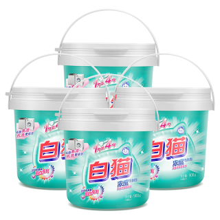 White Cat 白猫 浓缩洗衣粉 900g*4桶 大自然清馨
