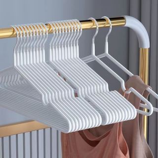 山明 浸塑衣架无痕防滑加粗耐用家用挂衣 30支