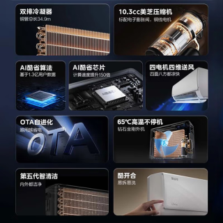 美的 酷省电Ultra 大1.5匹 挂机 KFR-35GW/N8KS1-1U