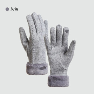 夏娃的色彩 加绒加厚骑行防风开车蝴蝶结手套