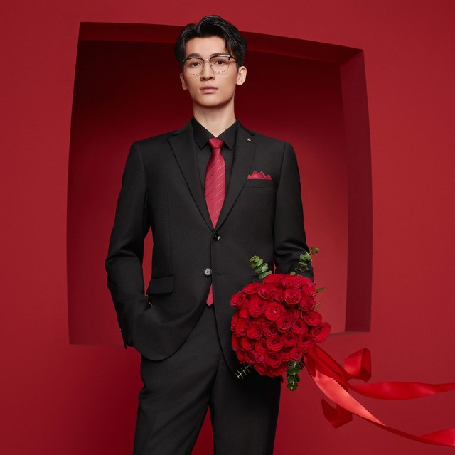 移动端：海澜之家 男士西服套装 HTXAD1U051A