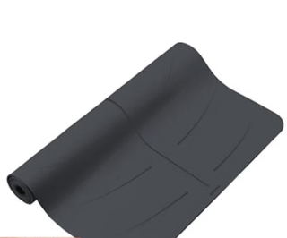 迪卡侬 瑜伽垫 天然橡胶  加厚加宽地垫-5413361 灰色