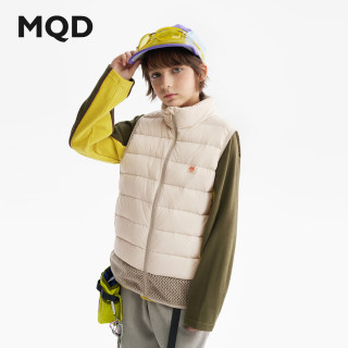 马骑顿 童装男女童羽绒马甲2025冬季新款儿童轻薄羽绒服背心 藕合色 140