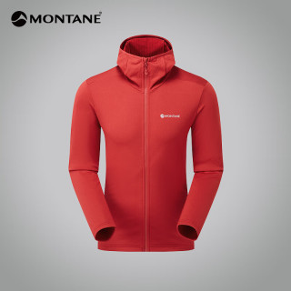 MONTANE PROTIUM系列户外时尚抓绒衣  ACR 桃芯红（连帽-简约款） L