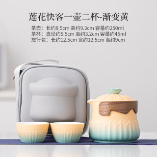 灵沐 户外露营旅行喝茶套装莲花