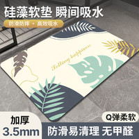 花栖之谷 卫生间浴室门口吸水地垫硅藻泥脚垫新款速干防滑垫家用门口入户垫