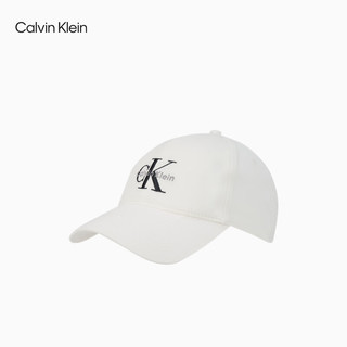  卡尔文·克莱恩/Calvin Klein 纯棉 棒球帽 YAF-牛乳白