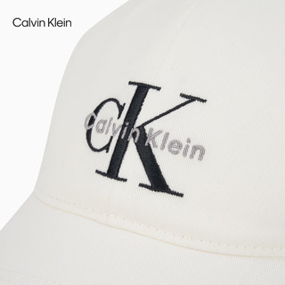  卡尔文·克莱恩/Calvin Klein 纯棉 棒球帽 YAF-牛乳白