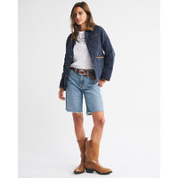  Abercrombie & Fitch 美式复古 女士羽绒服 海军蓝 M (165/96A) 尺码偏大，小一码