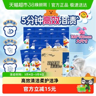 88VIP：清风 衣物湿巾 10片*10包