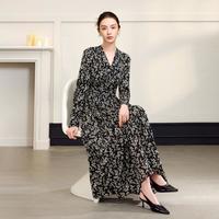  MARVALAS/曼德诗 腰间抽褶设计 女士连衣裙