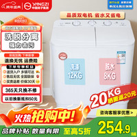 扬子 集团洗衣机半自动老式家用双桶大容量双缸洗衣机 20KG 双缸