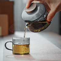 全度 玻璃手抓 功夫茶壶