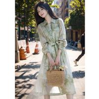  vimly/梵希蔓 法式优雅 女士衬衫连衣裙