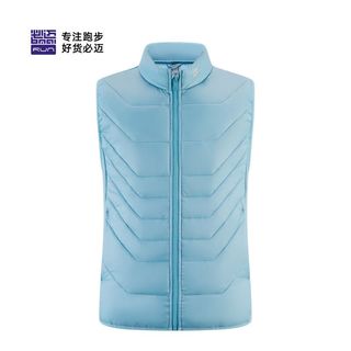 必迈 跑步棉马甲 轻便透气保暖 复古蓝 XL 运动背心