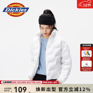Dickies 女士羽绒服 全身压印印花休闲宽松羽绒服保暖外套上衣 010807