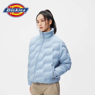 PLUS会员：Dickies 羽绒服 全身压印印花羽绒服 保暖外套上衣DK010807 浅灰蓝 XL 充绒量:180g