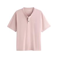 Abercrombie & Fitch 经典小麋鹿图案 男士短袖T恤 2XL (185/124A)尺码偏大 浅粉色