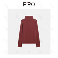 PIPO 女士高领时尚长袖打底针织衫 DD54U002