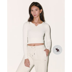 Abercrombie & Fitch 百搭V领T 小麋鹿图案打底上衣 139-5849