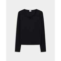Abercrombie & Fitch 小麋鹿图案内搭打底上衣秋季女装139-5849 黑色 XXS (160/76A)