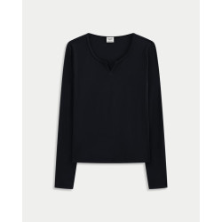 Abercrombie & Fitch 小麋鹿图案内搭打底上衣秋季女装139-5849 黑色 XXS (160/76A)