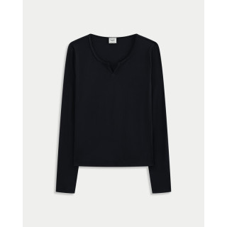 Abercrombie & Fitch 小麋鹿图案内搭打底上衣秋季女装139-5849 黑色 XXS (160/76A)