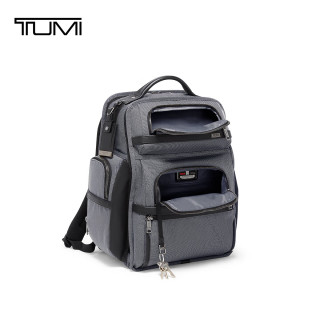 TUMI 双肩包通勤电脑包 流星灰