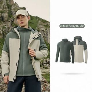 361° 山河衣pro 雨屏 三合一加绒 男女同款防风防水加厚冲锋衣 632433602（比热绒内胆）