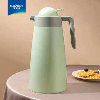 乐唯诗 按压款 保温壶 1.9L 抹茶绿