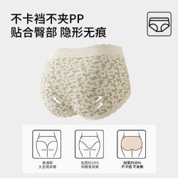 稚蝶 全棉抗菌 女士内裤 5条