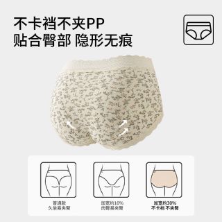 稚蝶 蕾丝抗菌 纯棉女士内裤 5条装