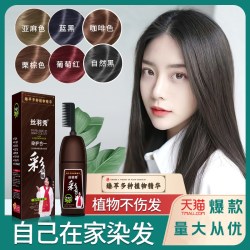 楚颜 丝羽秀正品2026潮染自己在家含植物染发膏流行色显白女泡泡沫