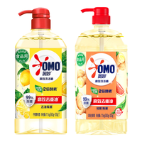  OMO/奥妙 除菌高效 洗洁精 【柠檬+红柚】高效洗洁精1.1kg*2瓶