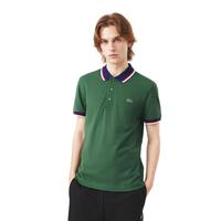 值友专享：LACOSTE 法国鳄鱼【通勤穿搭】男士棉质拼色翻领短袖POLO衫 PH6351-98132
