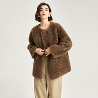 BADGLEY MISCHKA 皮草外套上衣女士外套100%绵羊毛皮草大衣