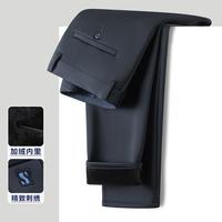 博斯绅威 BOSSSUNWEN 冬季推荐商务休闲精厚实保暖长裤精致刺绣男式西裤